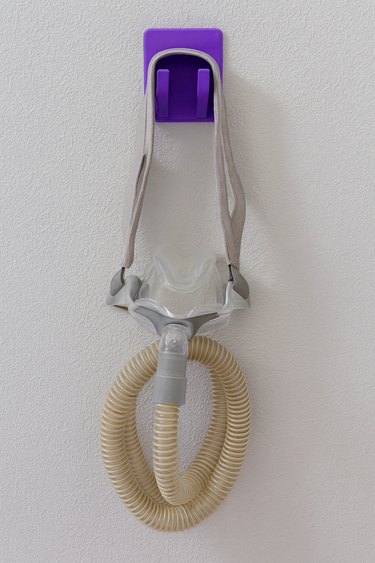 CPAP Hose & Mask Wall Mount – Secure 3D Printed Holder with Command Strip Install
