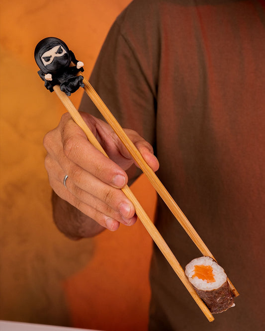 Ninja Chopstick Helper | Fun Sushi Chopstick Trainer | Beginner Aid for Kids/Adults | Novelty Japanese Dining Accessory Gift