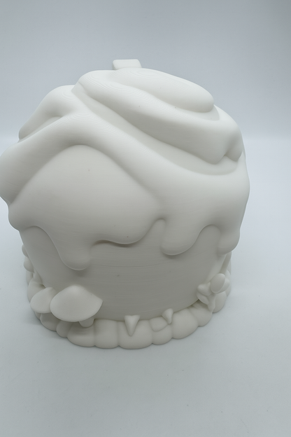 Paintable 3D Printed Cinnamon Bun House – DIY Fairy Tale Decor for Kids & Adults