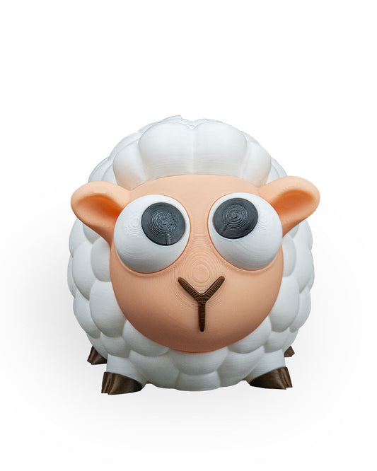Cute Sheep Piggy Bank | 3D Printed Farm Animal Coin Bank for Kids/Adults | Adorable Money Saving Bank | Unique Sheep Gift Idea