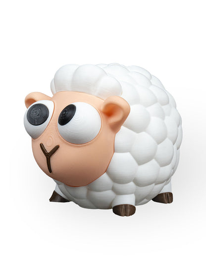 Cute Sheep Piggy Bank | 3D Printed Farm Animal Coin Bank for Kids/Adults | Adorable Money Saving Bank | Unique Sheep Gift Idea