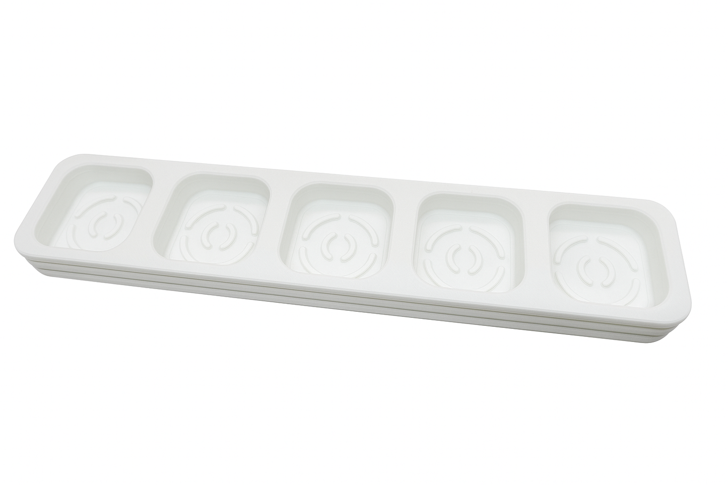 Modern 5-Pot Cultivation Planter Set – Indoor Herb, Succulent, and Seed Starter Pots with Tray