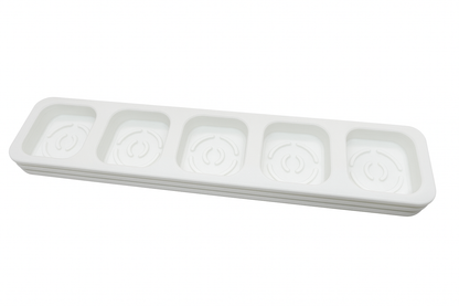 Modern 5-Pot Cultivation Planter Set – Indoor Herb, Succulent, and Seed Starter Pots with Tray