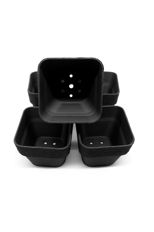 Modern 5-Pot Cultivation Planter Set – Indoor Herb, Succulent, and Seed Starter Pots with Tray
