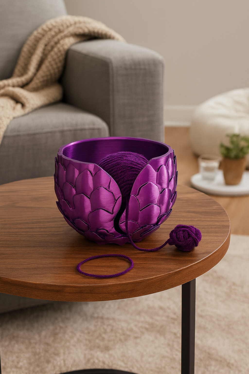 Dragon Egg Yarn Bowl – Unique 3D Printed Crochet & Knitting Organizer