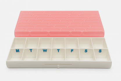 Brick Texture Duo 3D Printed Pill Case