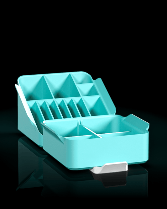 Modular Cabinet Organizer – Adjustable Storage Box with Dividers for Cleaning Supplies, Pantry Items and Household Essentials