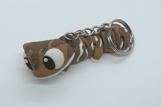 Articulated Flexi Gecko Keychain – Articulated Lizard Fidget Toy for On-the-Go Fun