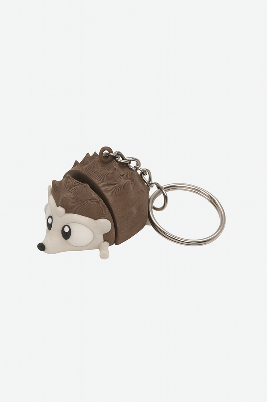 Articulated Flexi Hedgehog Keychain – Articulated 3D Printed Animal Fidget Toy
