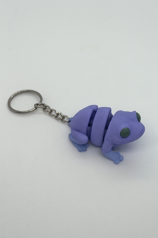 Articulated Frog Keychain: 3D Printed Bendy Animal Charm