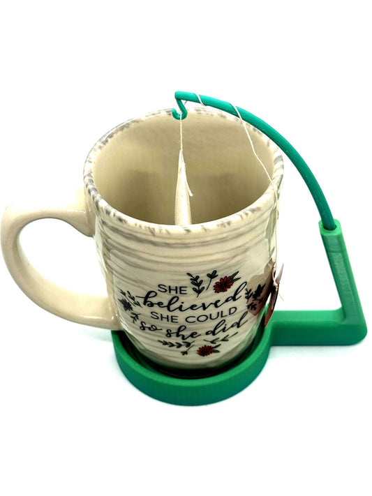 Tea Bag Holder with Fishing Rod: Hands-Free Steeping Tool
