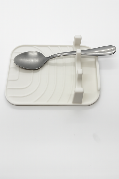 Utensil Rest with Drip Tray – Heat-Resistant Utensil Holder