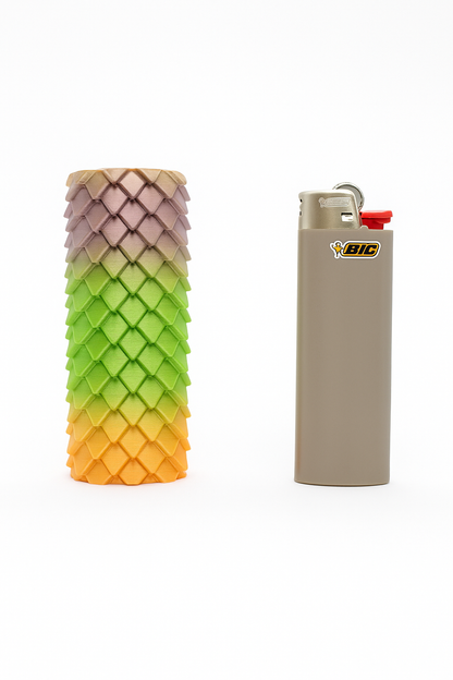 Dragon Scale Lighter Case – 3D Printed Gradient Sleeve for BIC Lighters