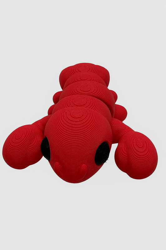 Articulated Red Lobster Toy – 3D Printed Flexible Sea Creature for Kids & Collectors