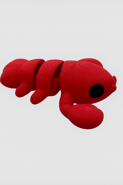 Articulated Red Lobster Toy – 3D Printed Flexible Sea Creature for Kids & Collectors