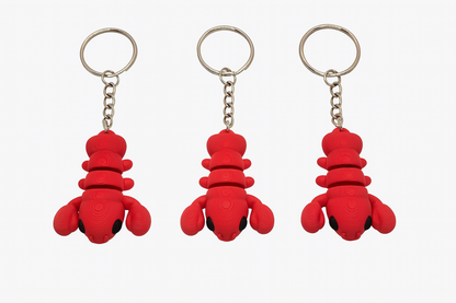 Articulated Red Lobster Keychain – 3D Printed Flexible Sea Creature for Kids & Collectors