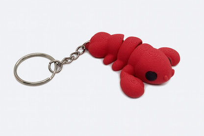 Articulated Red Lobster Keychain – 3D Printed Flexible Sea Creature for Kids & Collectors