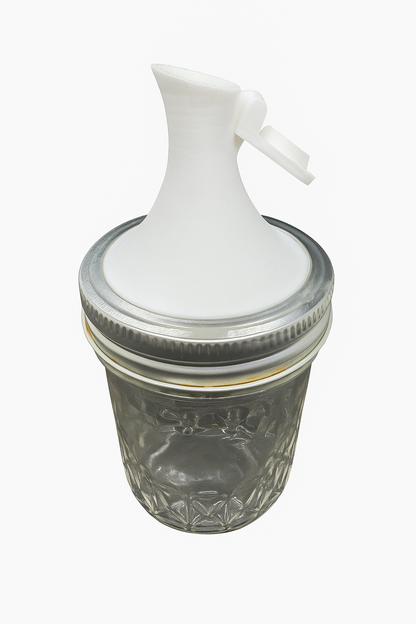 3D Printed Mason Jar Pour Spout Lid: Liquid Dispenser Top