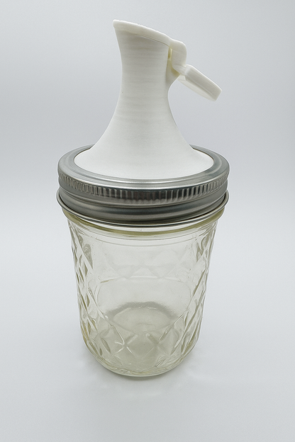 3D Printed Mason Jar Pour Spout Lid: Liquid Dispenser Top