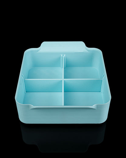 Modular Cabinet Organizer – Adjustable Storage Box with Dividers for Cleaning Supplies, Pantry Items and Household Essentials