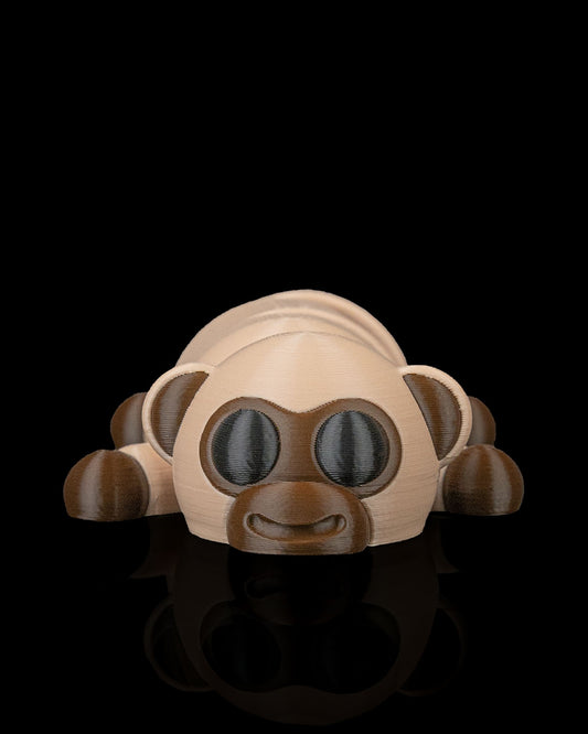 Cute Monkey Figurine – 3D Printed Animal Desk Toy/Collectible | Adorable Monkey Home Décor | Unique Gift for Animal Lovers