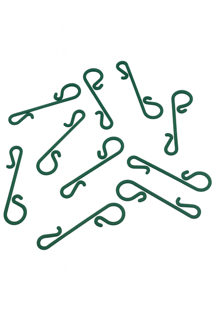 Durable Christmas Ornament Hooks – Green Hanging Clips for Holiday Tree Decorations (Set of 50)