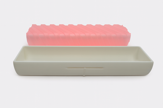 Ridge Texture Mini Pill Case – Sleek Travel Organizer for Daily Meds & Vitamins