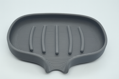 Large Self-Draining Leaf Soap Dish: Quick-Dry, Modern Bathroom Accessory for Kitchen and Shower