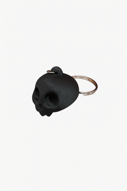 Skull Keychain – 3D Printed Gothic Charm with Metal Ring