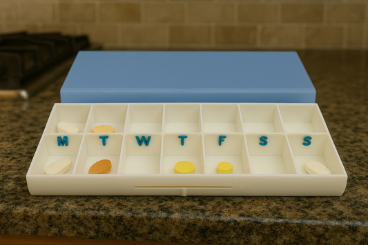 Smooth Texture Duo 3D Printed Pill Case