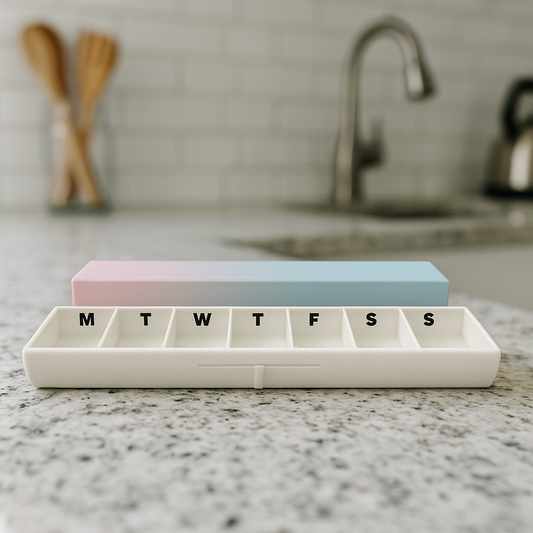 Smooth Texture Slim 3D Printed Pill Case
