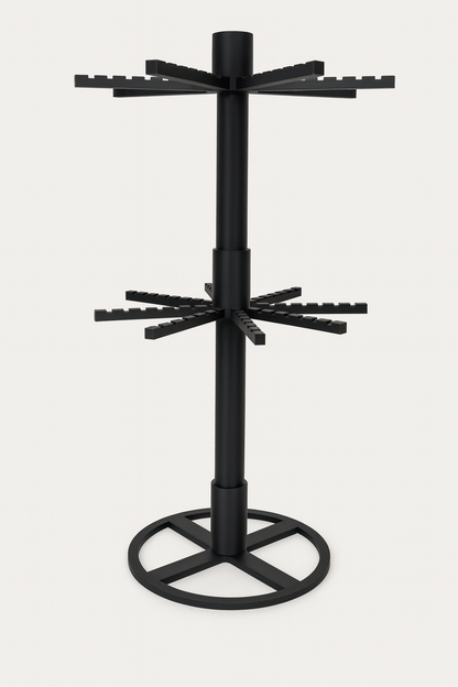 Spinning Keychain Display Stand – Rotating Countertop Organizer Rack for Craft Shows & Retail