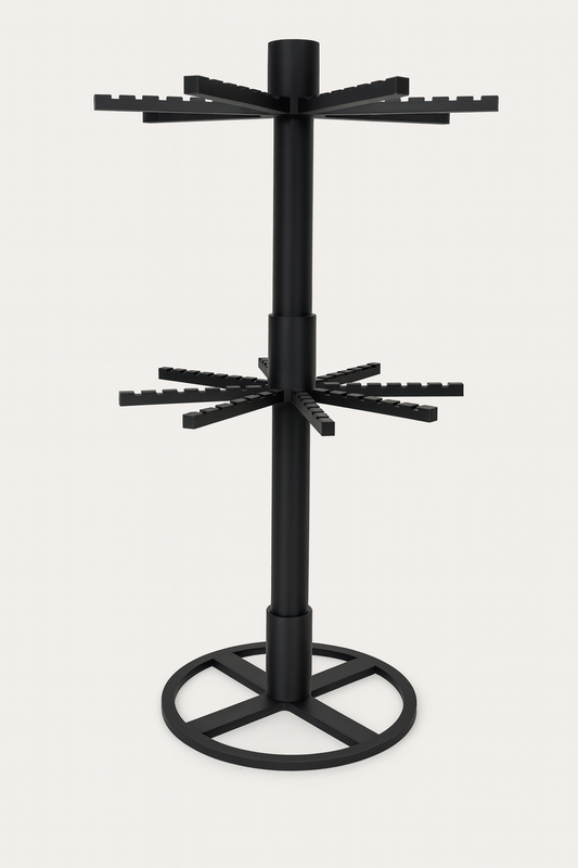 Spinning Keychain Display Stand – Rotating Countertop Organizer Rack for Craft Shows & Retail