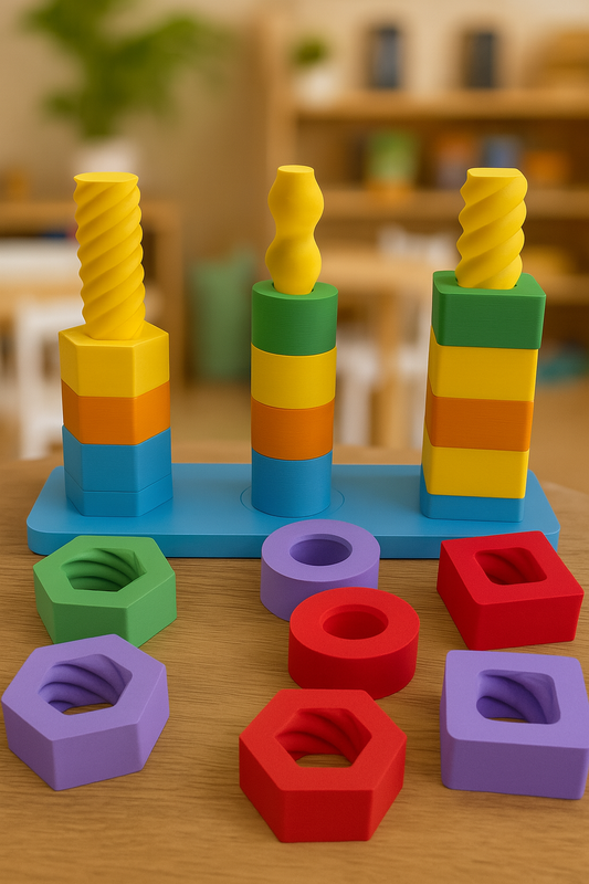 Spinning Shapes – Colorful Twist & Match Learning Toy for Toddlers