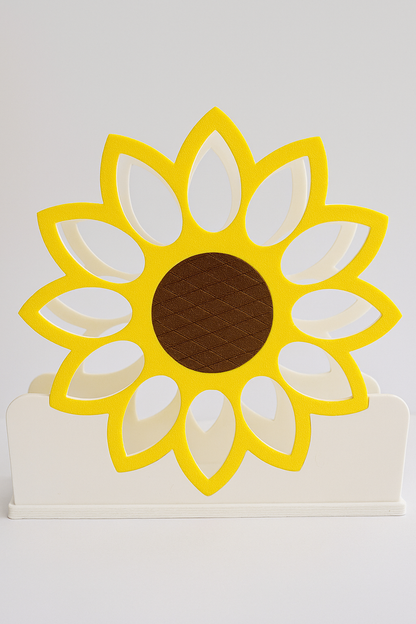 Square Sunflower Napkin Holder – Bright & Cheerful Tabletop Accent