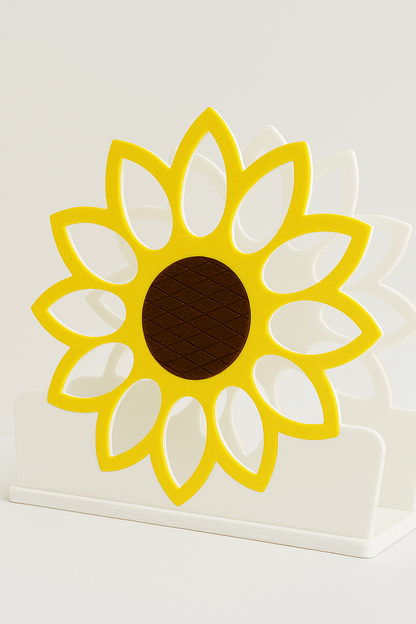 Square Sunflower Napkin Holder – Bright & Cheerful Tabletop Accent