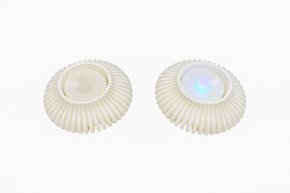 Ripple Gradient Tealight LED Candle Holders - Set of 2 - Flickering Flame Nightlights