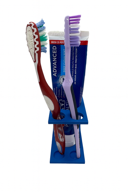 Compact 2-Toothbrush & Toothpaste Holder – 3D Printed Bathroom Organizer