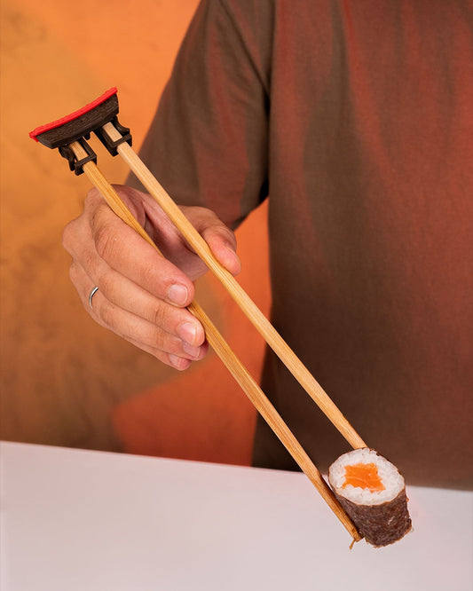 Torii Gate Chopstick Helper – Easy Sushi Chopstick Trainer – Japanese Style Utensil Holder – Beginner Chopstick Aid – Sushi Dining Accessory