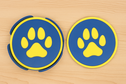 Pawfect Coasters – Bold Paw Print Drink Coaster Set for Pet Lovers