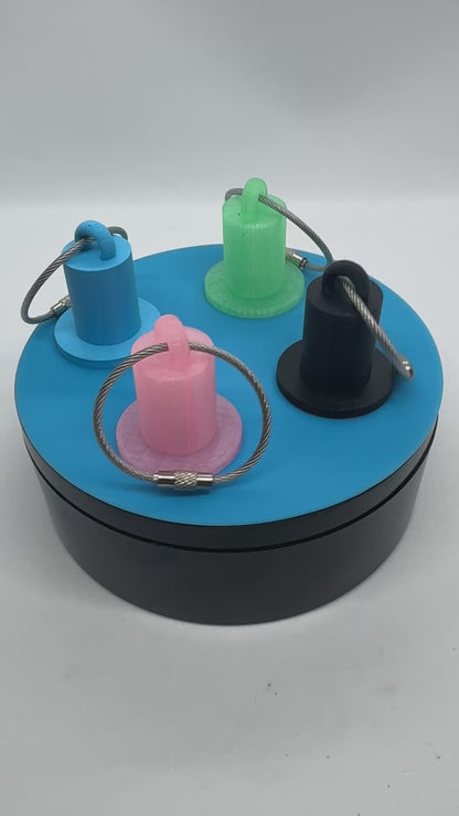 Coban Tape Holder for Nurses – 1" Medical Tape Dispenser with Steel Key Ring | EMS, Paramedic, Phlebotomist, Nurse Badge Accessory