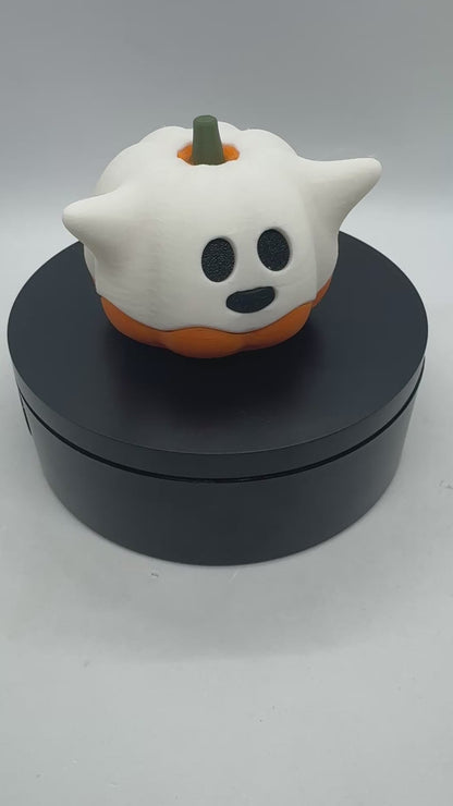 Ghost Pumpkin Decor – Cute Spooky Halloween Decoration