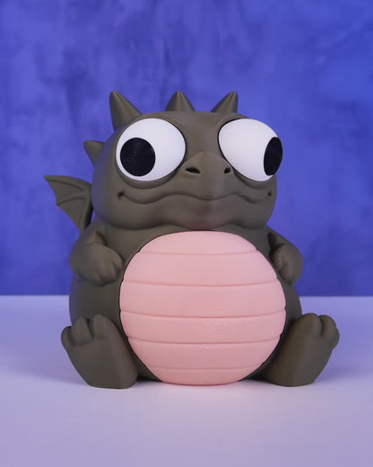 Cute Dragon Piggy Bank | 3D Printed Fantasy Coin Bank for Kids/Adults | Unique Money Saving Bank | Whimsical Dragon Gift Idea