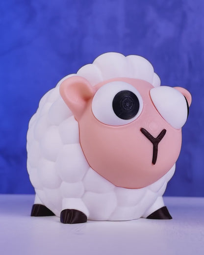 Cute Sheep Piggy Bank | 3D Printed Farm Animal Coin Bank for Kids/Adults | Adorable Money Saving Bank | Unique Sheep Gift Idea