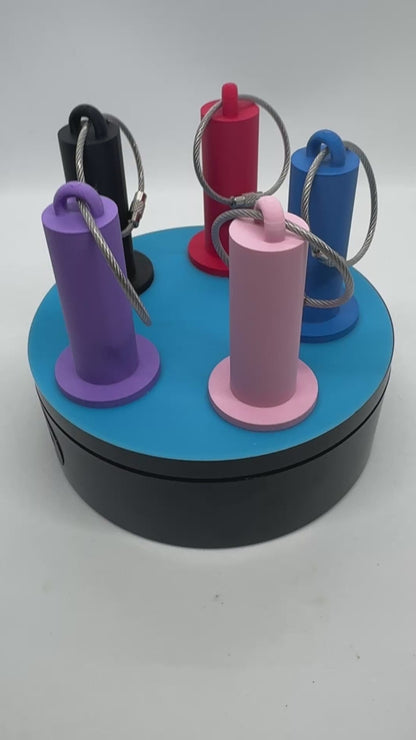 Coban Tape Holder for Nurses – 2" Medical Tape Dispenser with Steel Key Ring | EMS, Paramedic, Phlebotomist, Nurse Badge Accessory