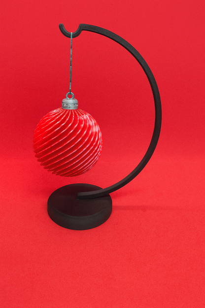 Elegant 3D Printed Spiral Christmas Ornament Ball – Modern Holiday Decoration, Lightweight Tree Ornament, Unique Gift Idea